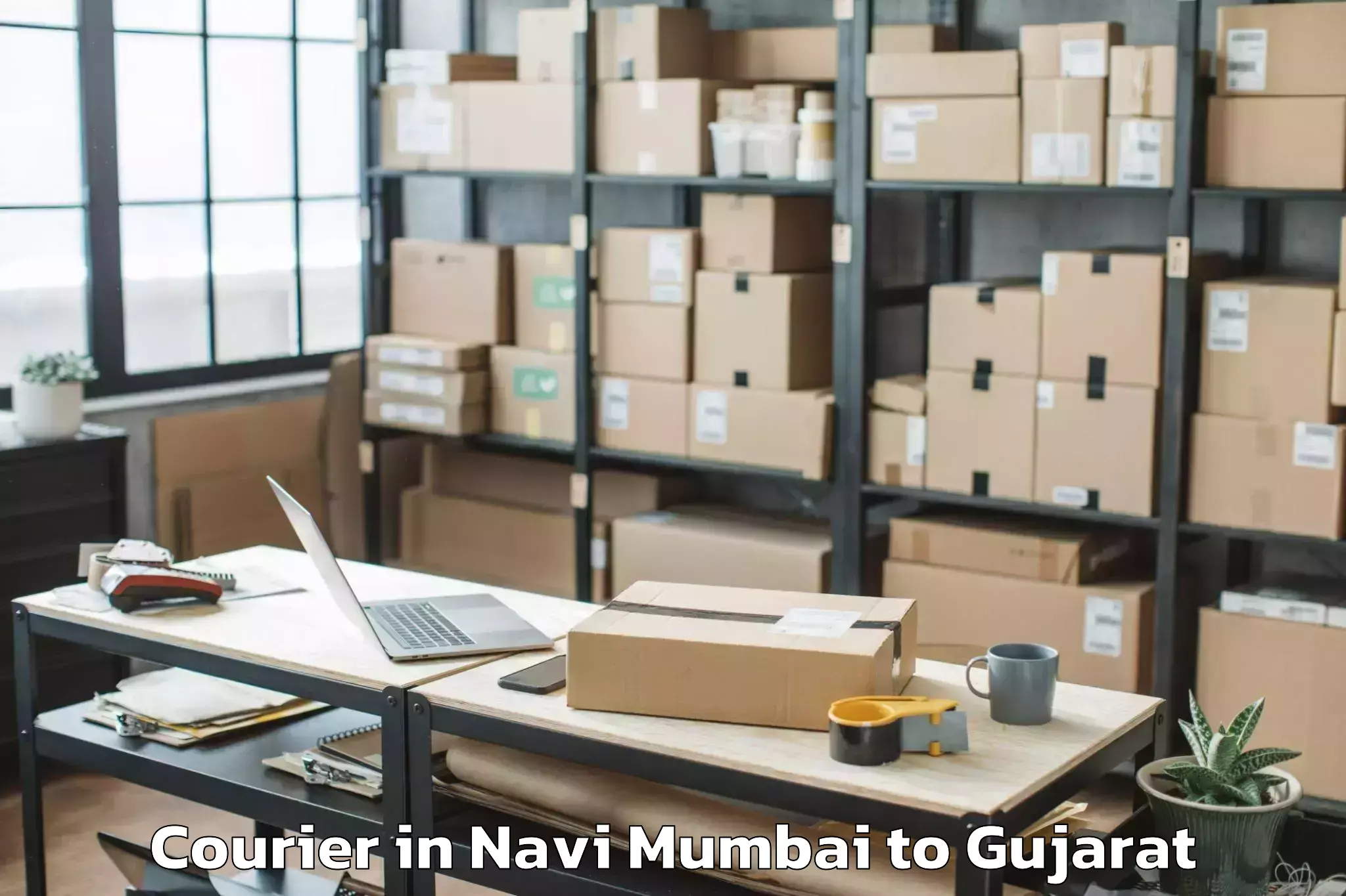 Professional Navi Mumbai to Indrashil University Rajpur Courier